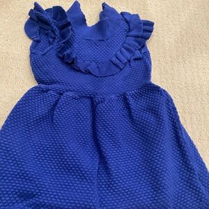 Janie and Jack Royal Blue Textured Dress